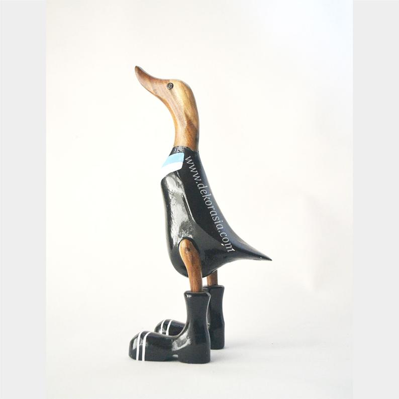 Black Suit with Boots bamboo duck, duck decoration, bamboo craft, bali bamboo duck, duck handmade | Free Shipping